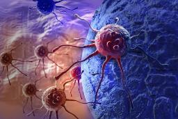 سلول‌های سرطانی (Cancer Cells) با زائده‌های پروتئینی در حال حرکت