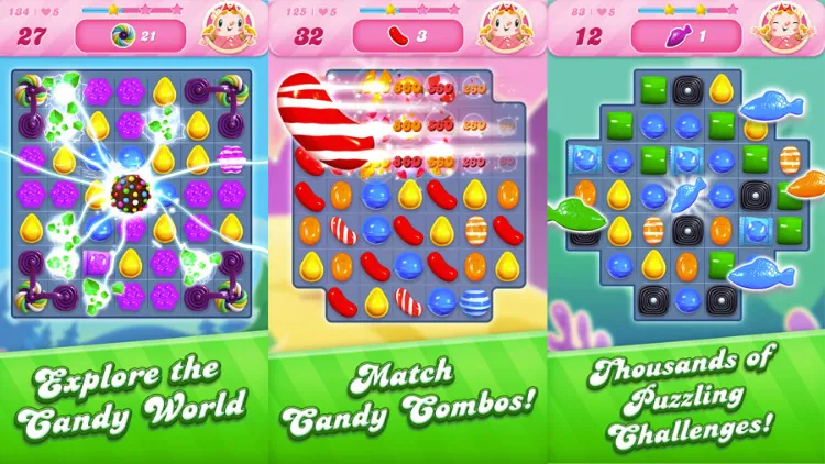 محیط بازی Candy Crush