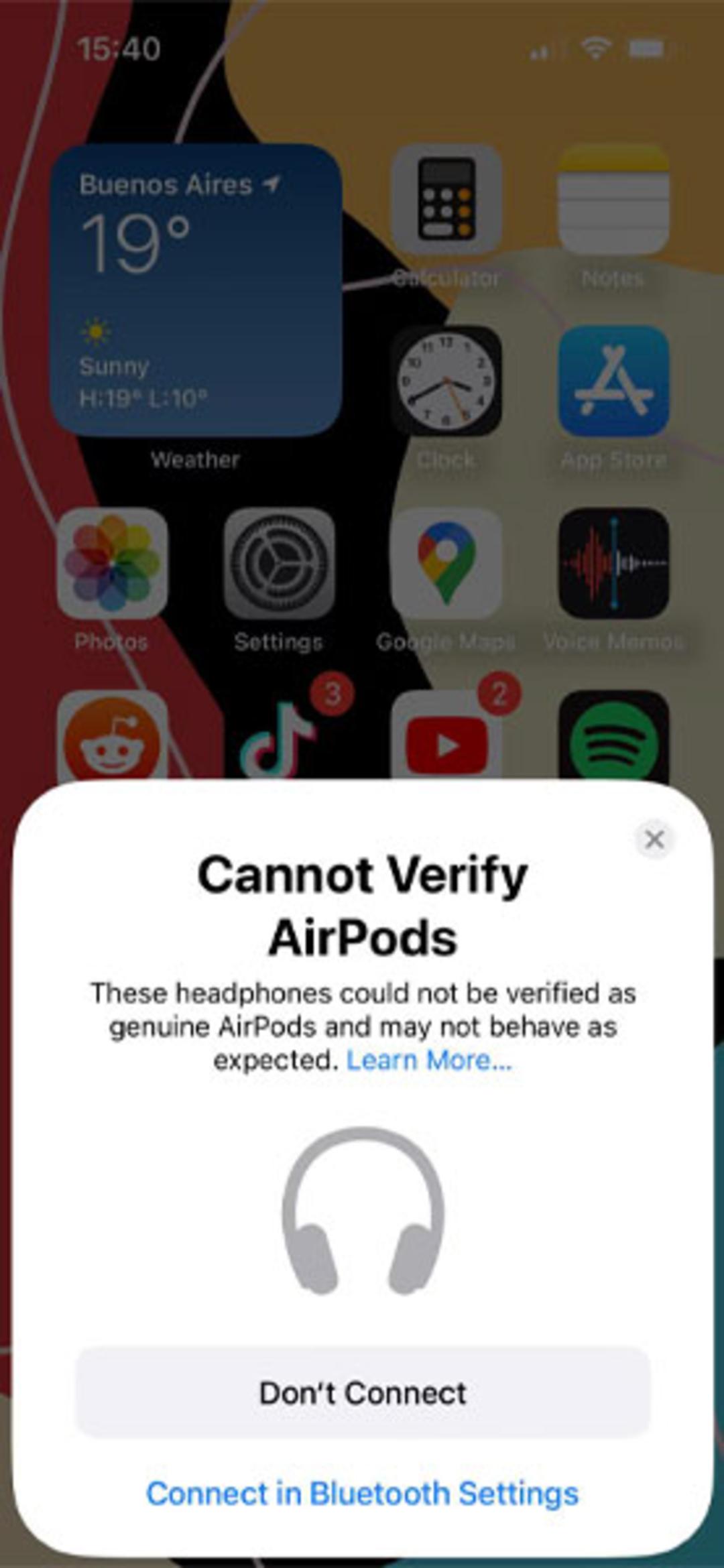 هشدار iOS 16 درمورد ایرپاد تقلبی