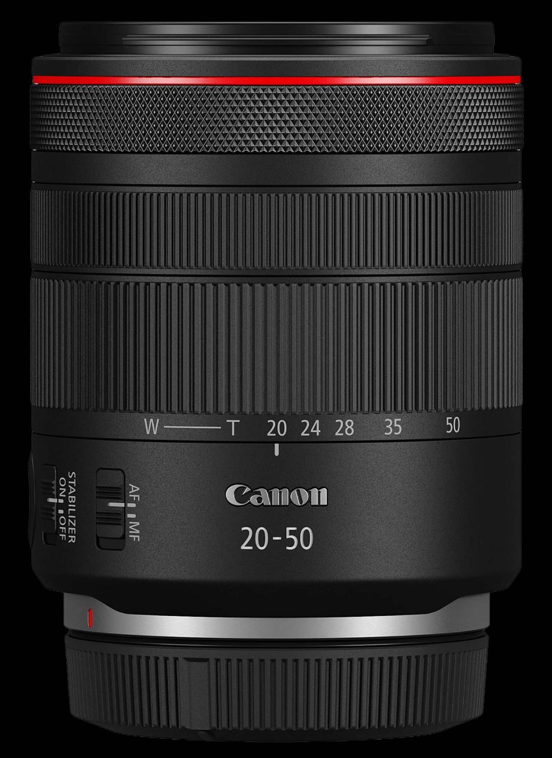 لنز دوربین کانن RF 20-50mm f/4 L IS USM PZ