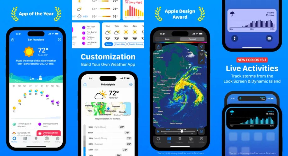 The best carrot weather iPhone application