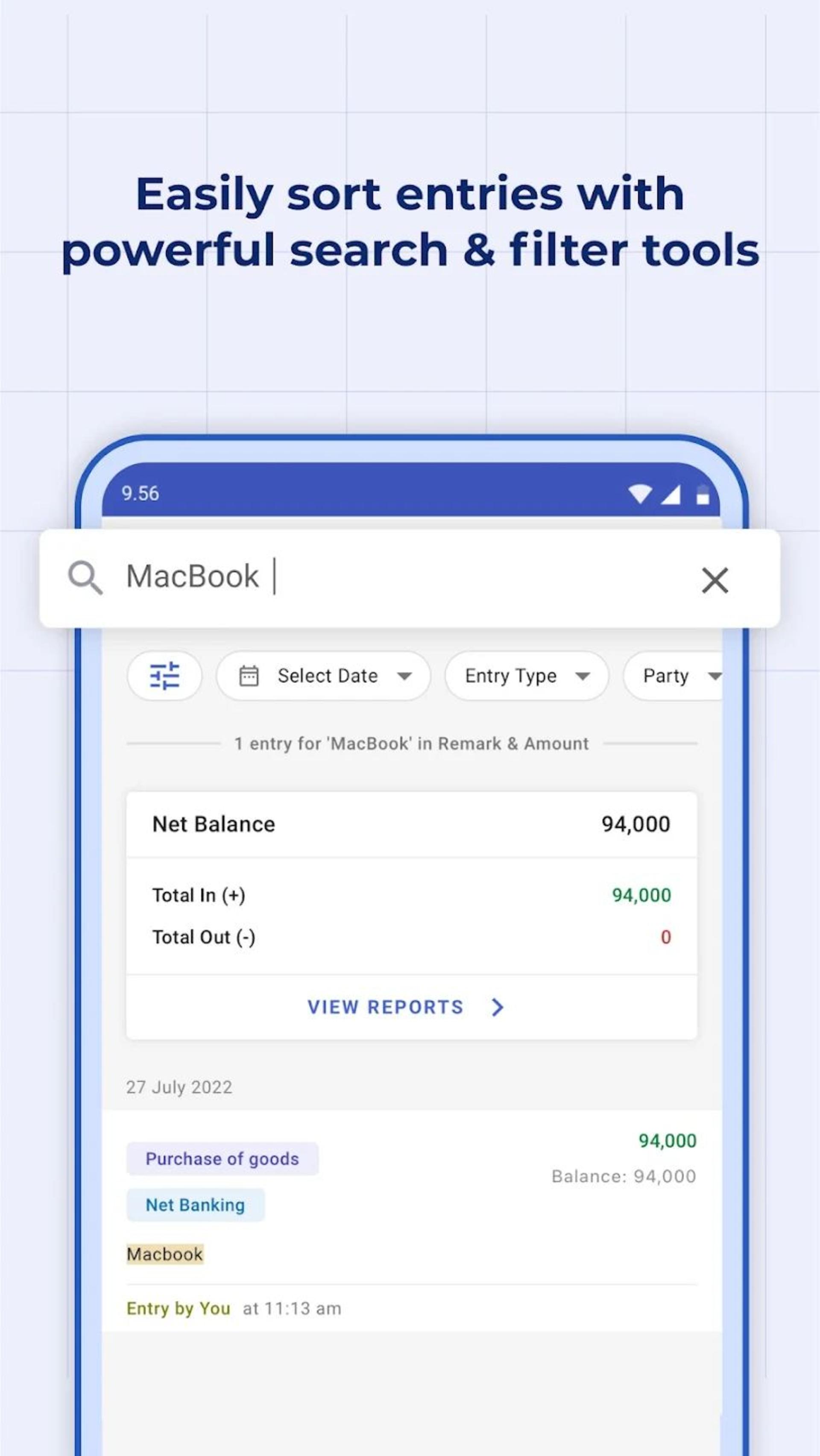 برنامه حسابداری cashbook