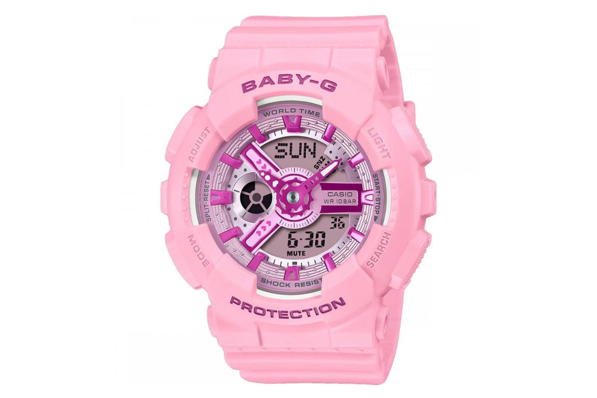 ساعت مچی بچه گانه کاسیو BABY-G BA-110YK-3A رنگ صورتی