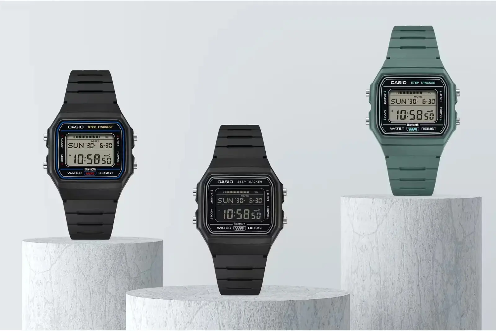 ساعت‌های دیجیتال سری Casio FB100W با قابلیت شمارش قدم