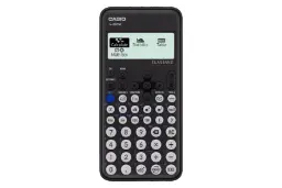 نمای پنل جلوی ماشین حساب کاسیو FX-82CW با نمایشگر روشن و نمایش صفحه کلید