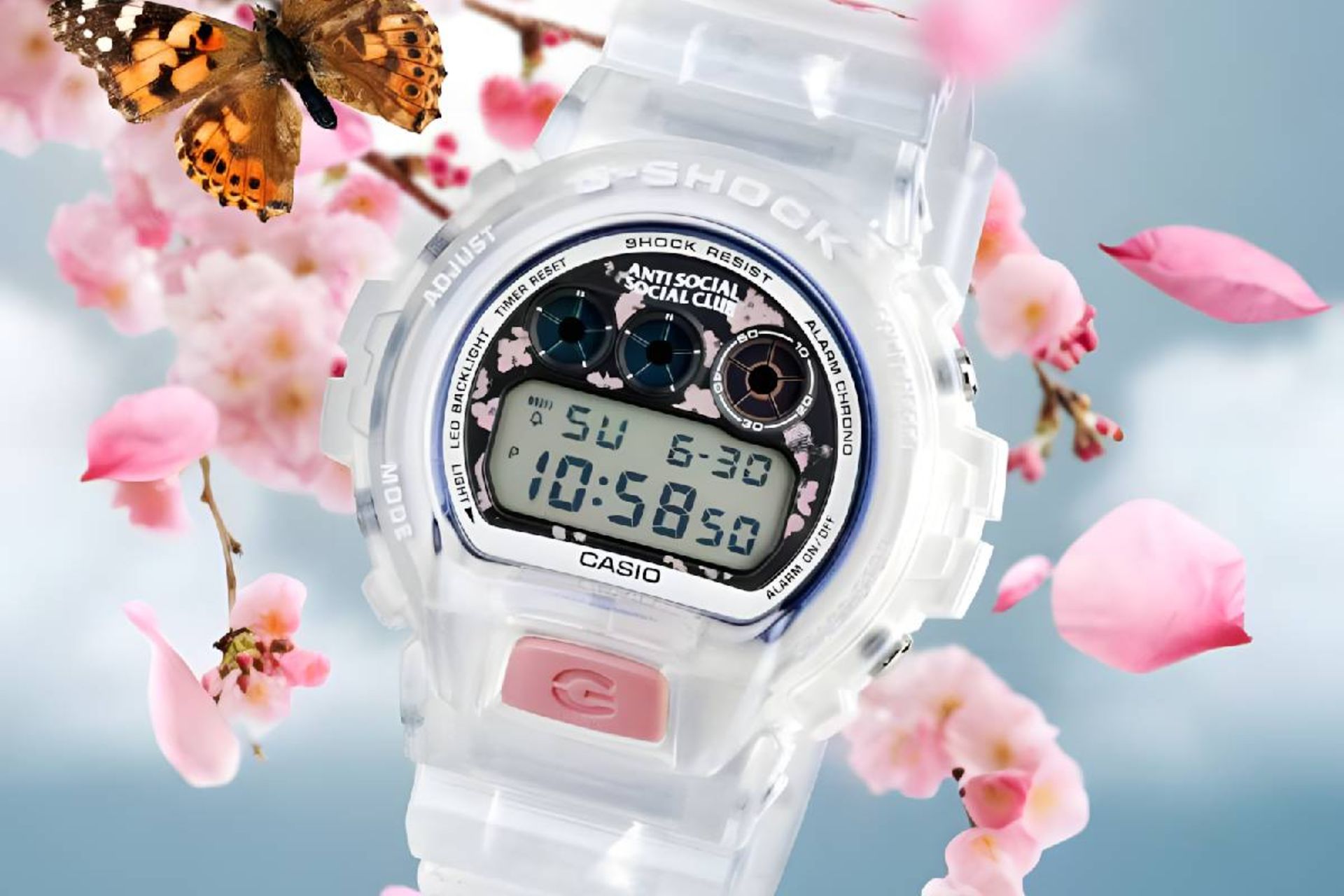 ساعت نیمه شفاف جی شاک DW6900ASSC25-7 کاسیو