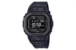 نمای جلوی ساعت مچی مردانه کاسیو جی شاک DW-H5600EX-1 با نمایش صفحه و فریم