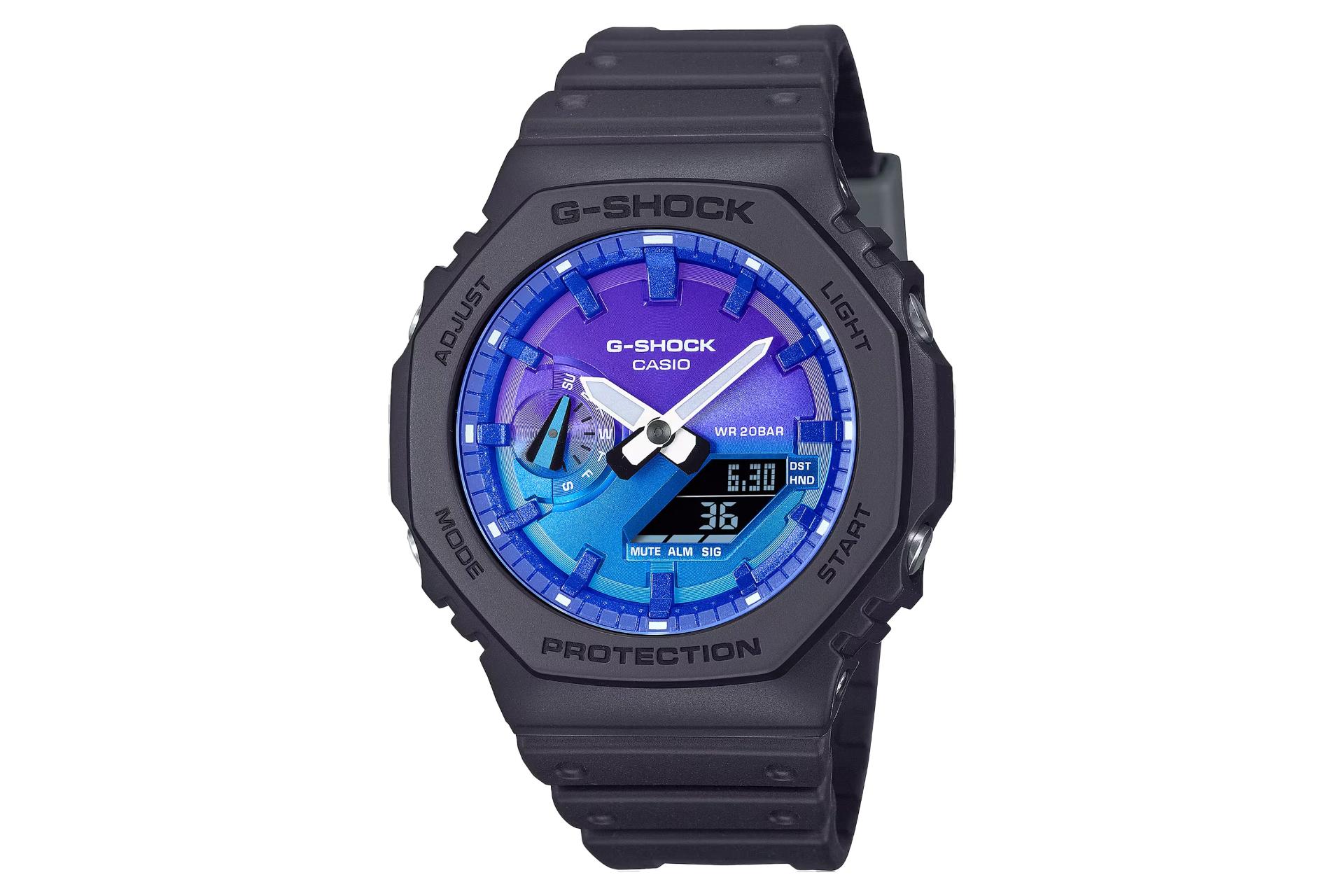 فریم و صفحه ساعت مچی مردانه کاسیو جی شاک GA-2100FL-1A