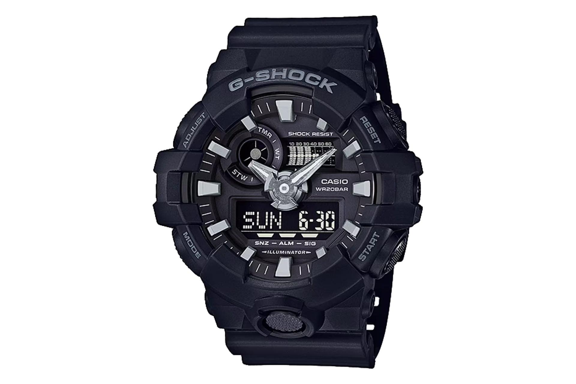 فریم و صفحه ساعت مچی مردانه کاسیو جی شاک GA-700-1B