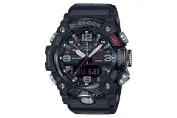 نمای جلوی ساعت مچی مردانه کاسیو جی شاک GG-B100-1A با نمایش فریم و صفحه