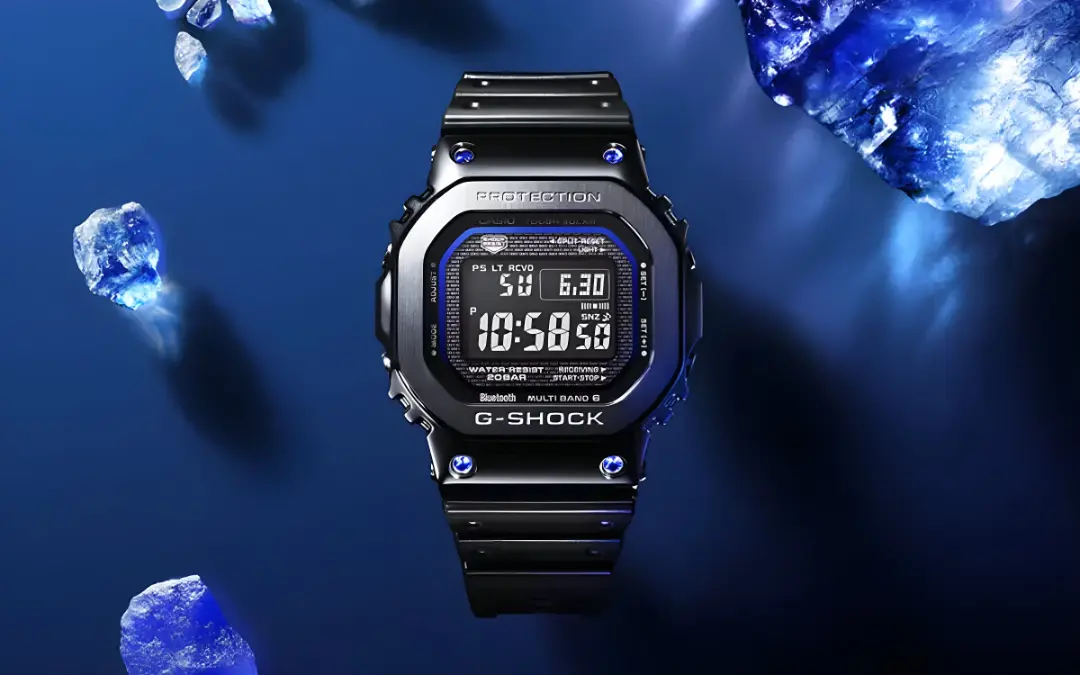 ساعت دیجیتال Casio G-Shock مدل GMWB5000SB-1A2 با بدنه مشکی و صفحه مربعی