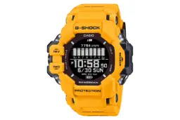 نمای جلوی ساعت مچی مردانه کاسیو جی شاک GPR-H1000-9 با نمایش فریم و صفحه