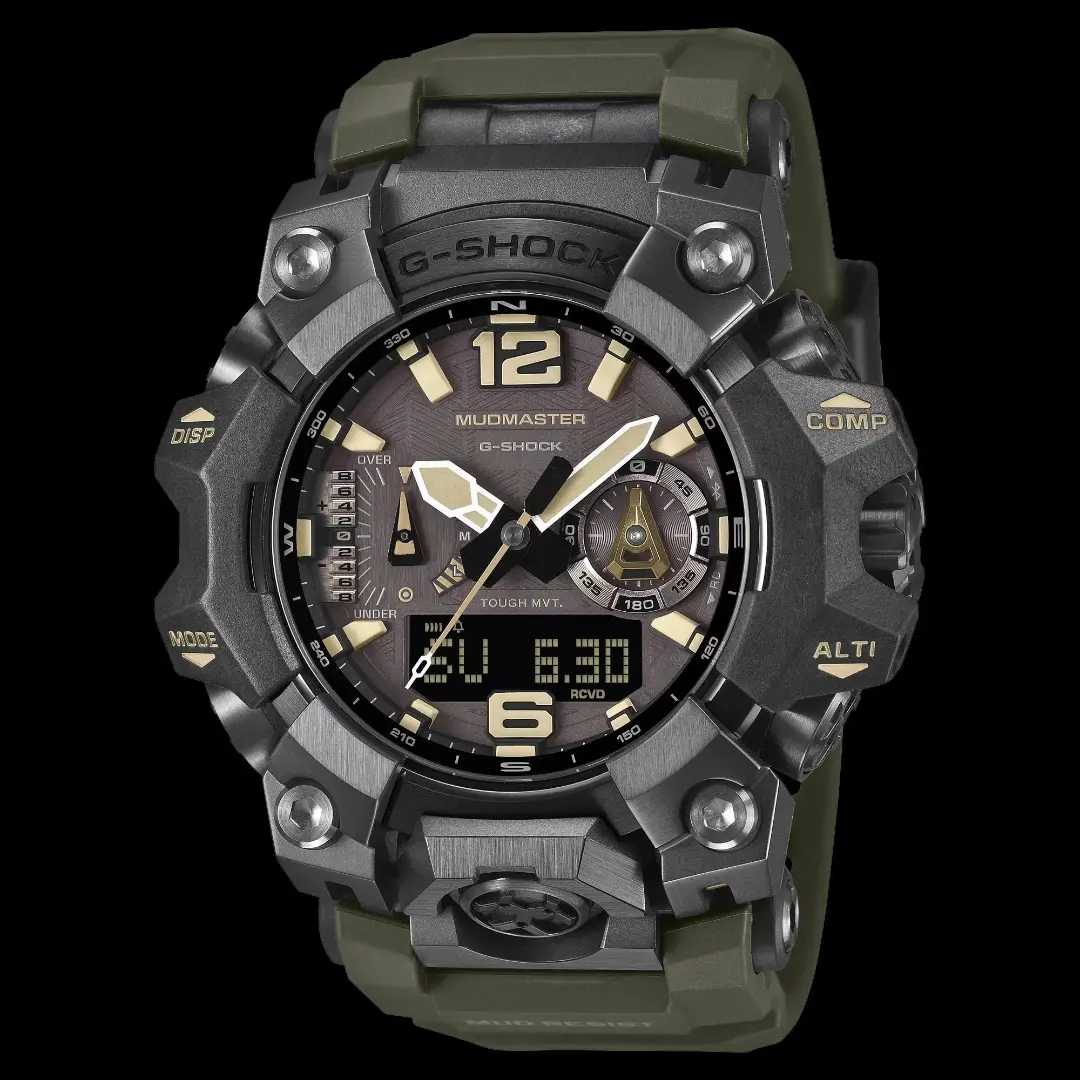 ساعت دیجیتال و آنالوگ کاسیو (Casio) مدل Mudmaster GWG-B1000-1A3 با بدنه مستحکم