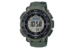 فریم، صفحه و لوگوی ساعت مچی مردانه کاسیو PRO TREK PRG-340B-3
