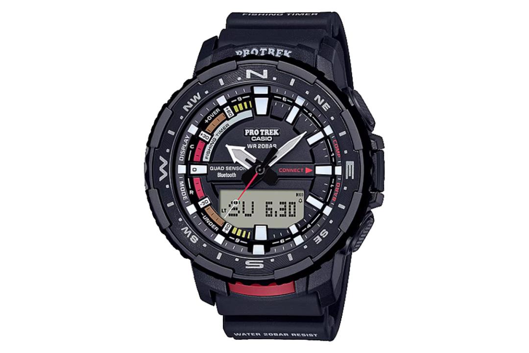 فریم، صفحه و لوگوی ساعت مچی مردانه کاسیو PRO TREK PRT-B70-1