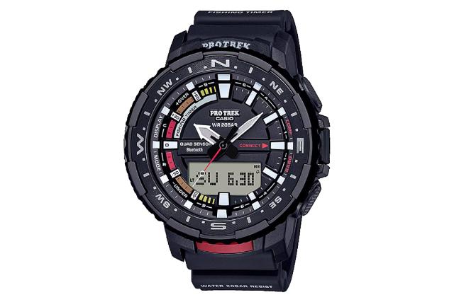 فریم، صفحه و لوگوی ساعت مچی مردانه کاسیو PRO TREK PRT-B70-1