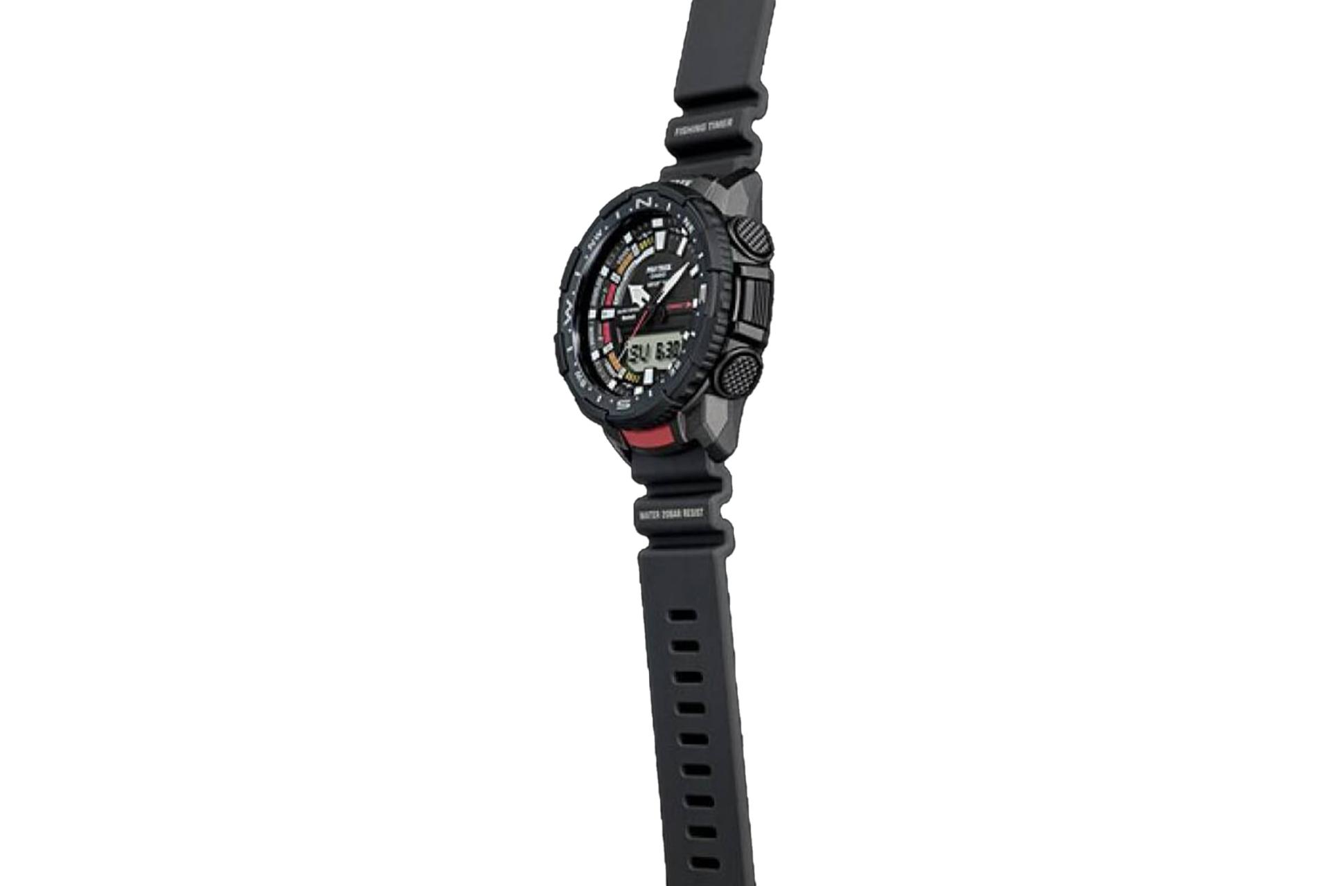 بند و لبه سمت راست ساعت مچی مردانه کاسیو PRO TREK PRT-B70-1