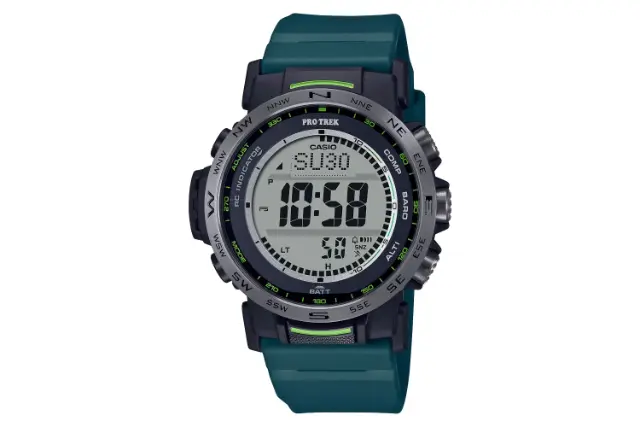 فریم، صفحه و لوگوی ساعت مچی مردانه کاسیو PRO TREK PRW-35Y-3