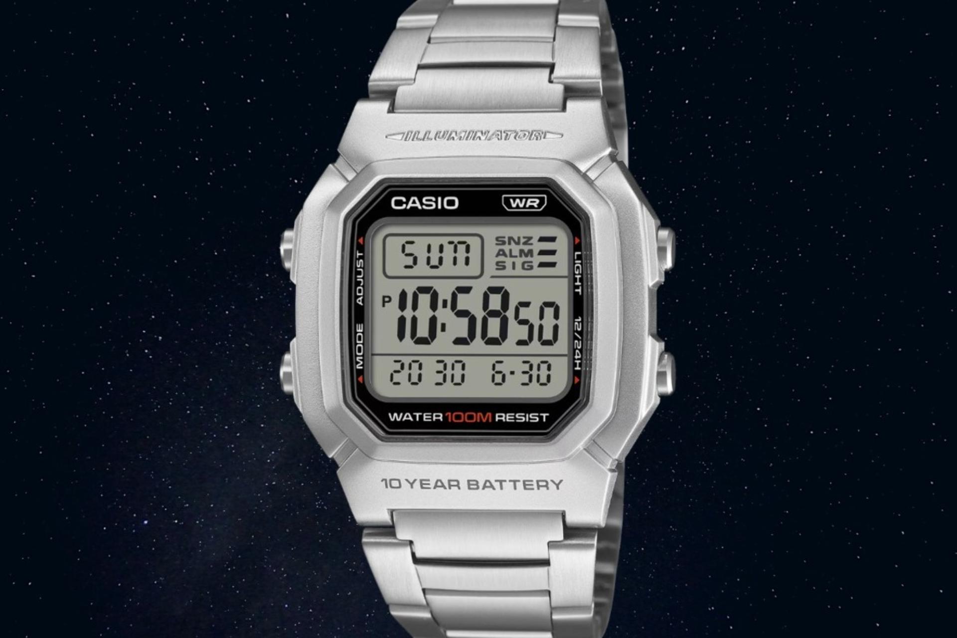 نمای جلو ساعت مچی کاسیو W-800HD-1AV