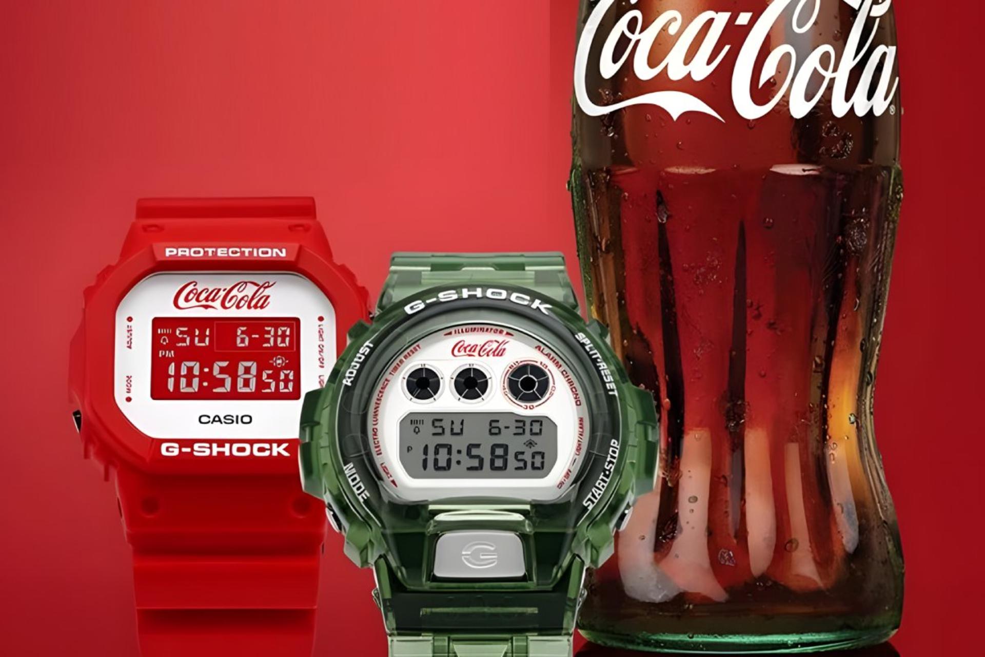 ساعت مچی مردانه کاسیو جی شاک کوکا کولا