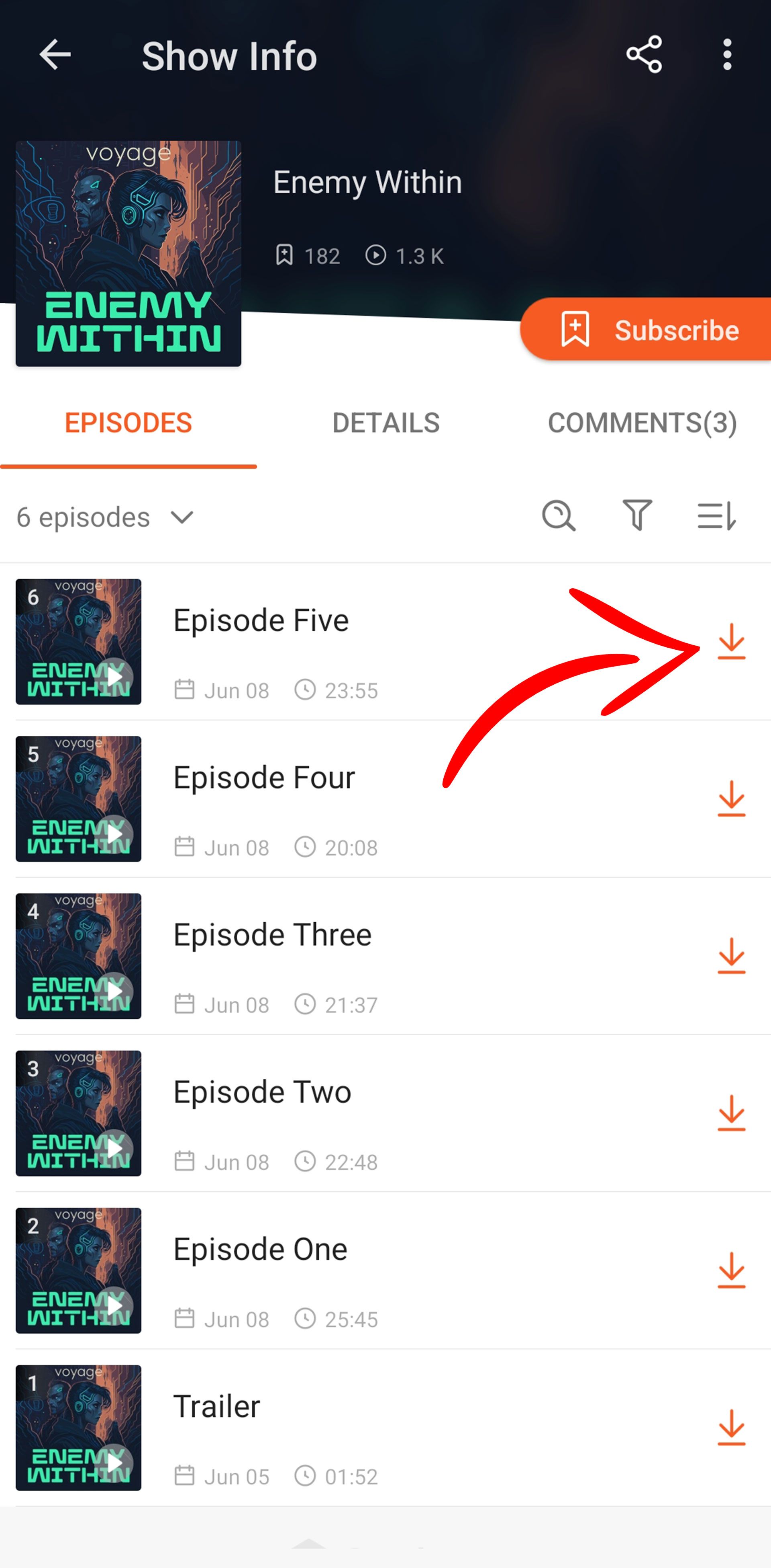 آیکون دانلود پادکست