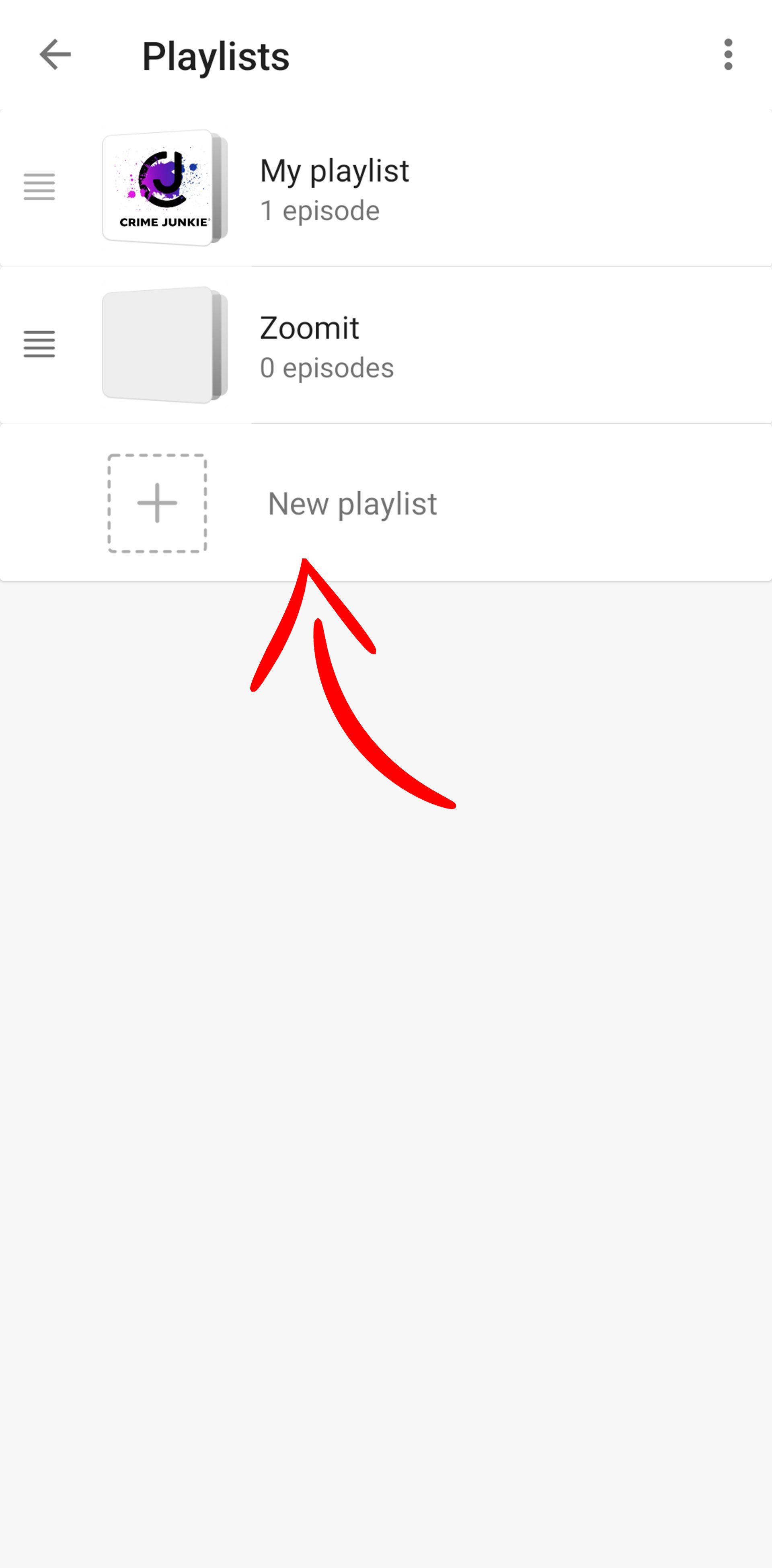 مراحل ساخت پلی لیست در کست باکس