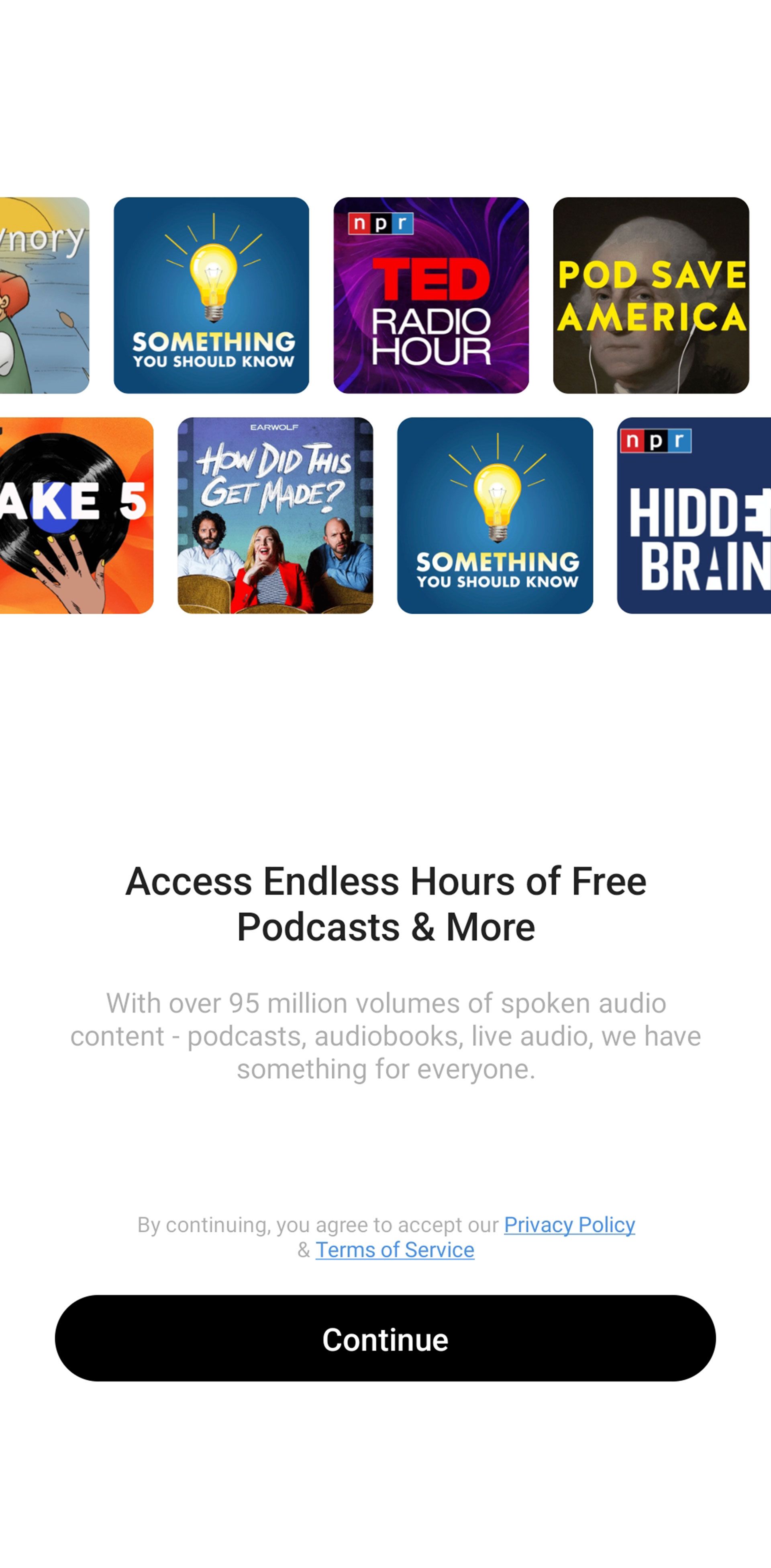 صفحه اول کست باکس و خوش آمدگویی