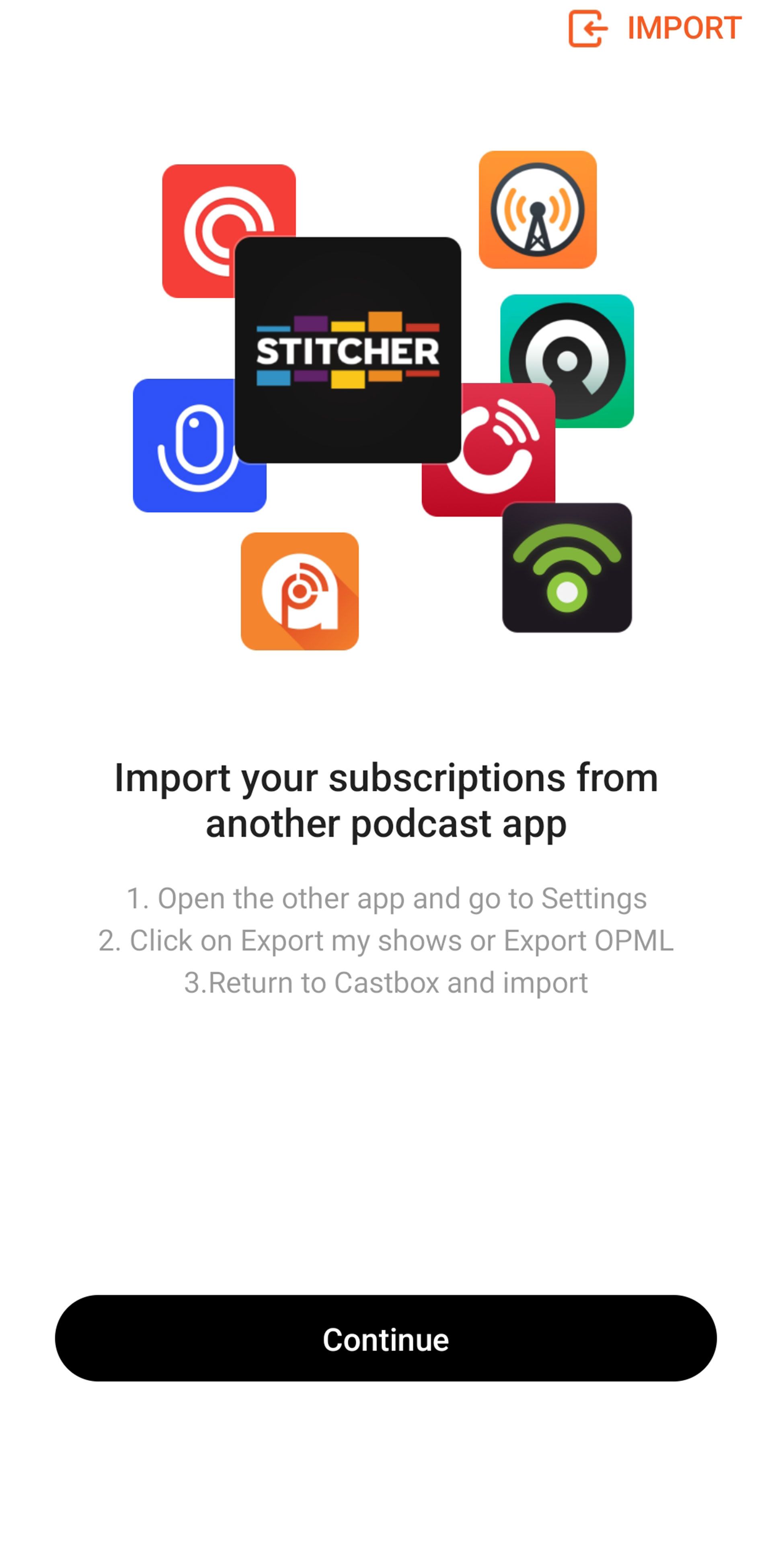 صفحه اول کست باکس و خوش آمدگویی