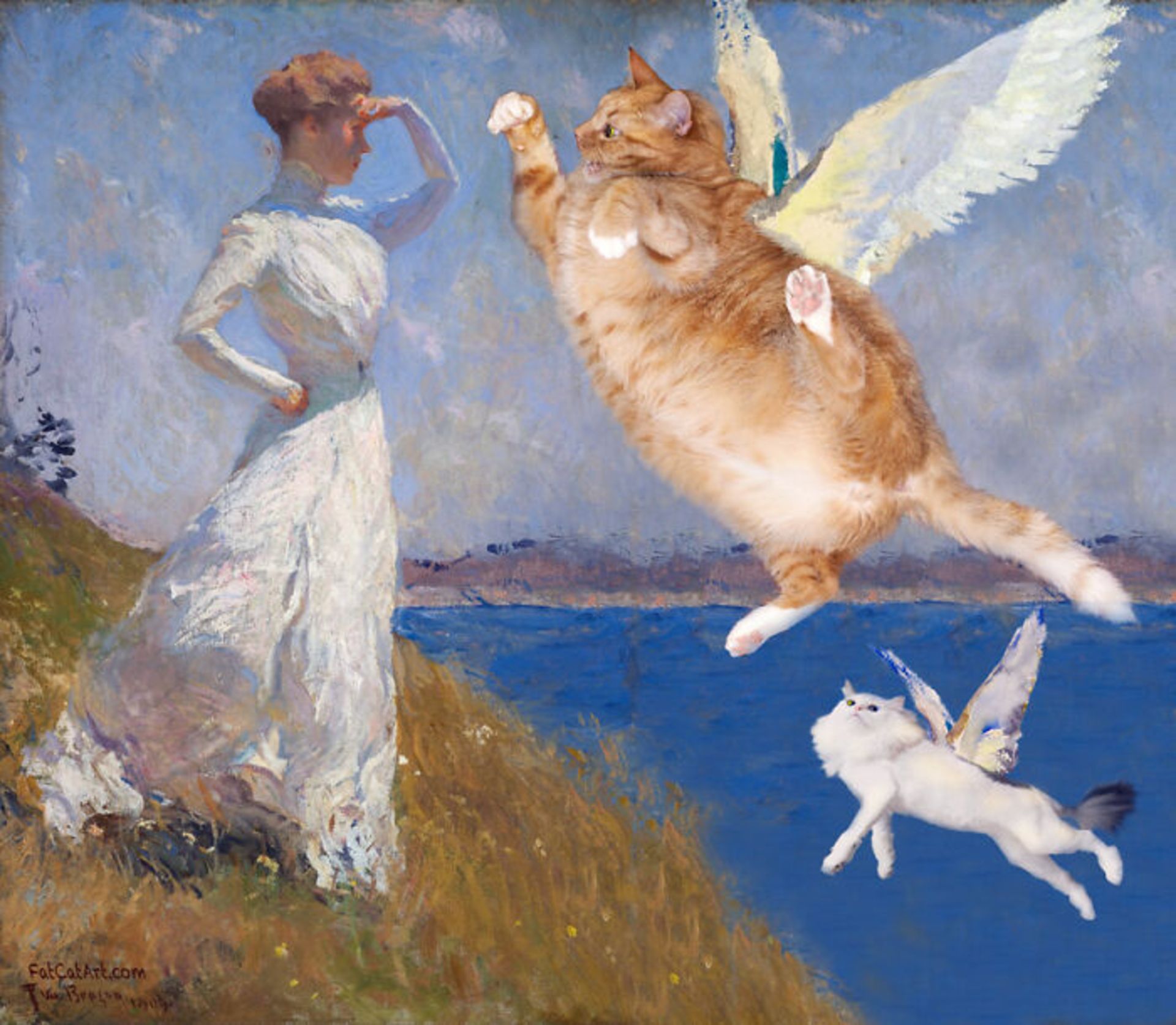 گربه نارنجی در آفتاب اثر فرانک وستون بنسون