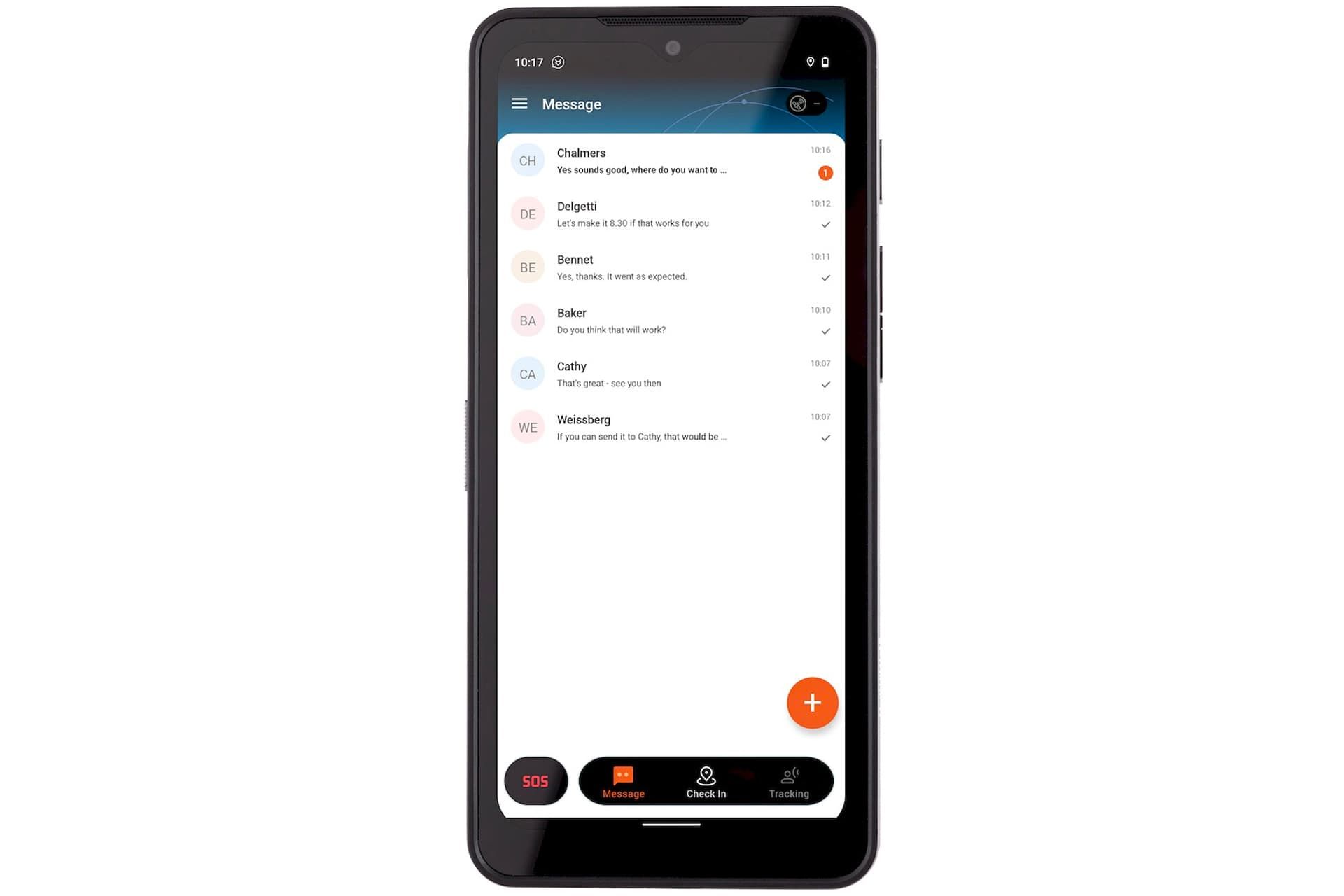 نمایشگر پنل جلویی گوشی کت Cat S75