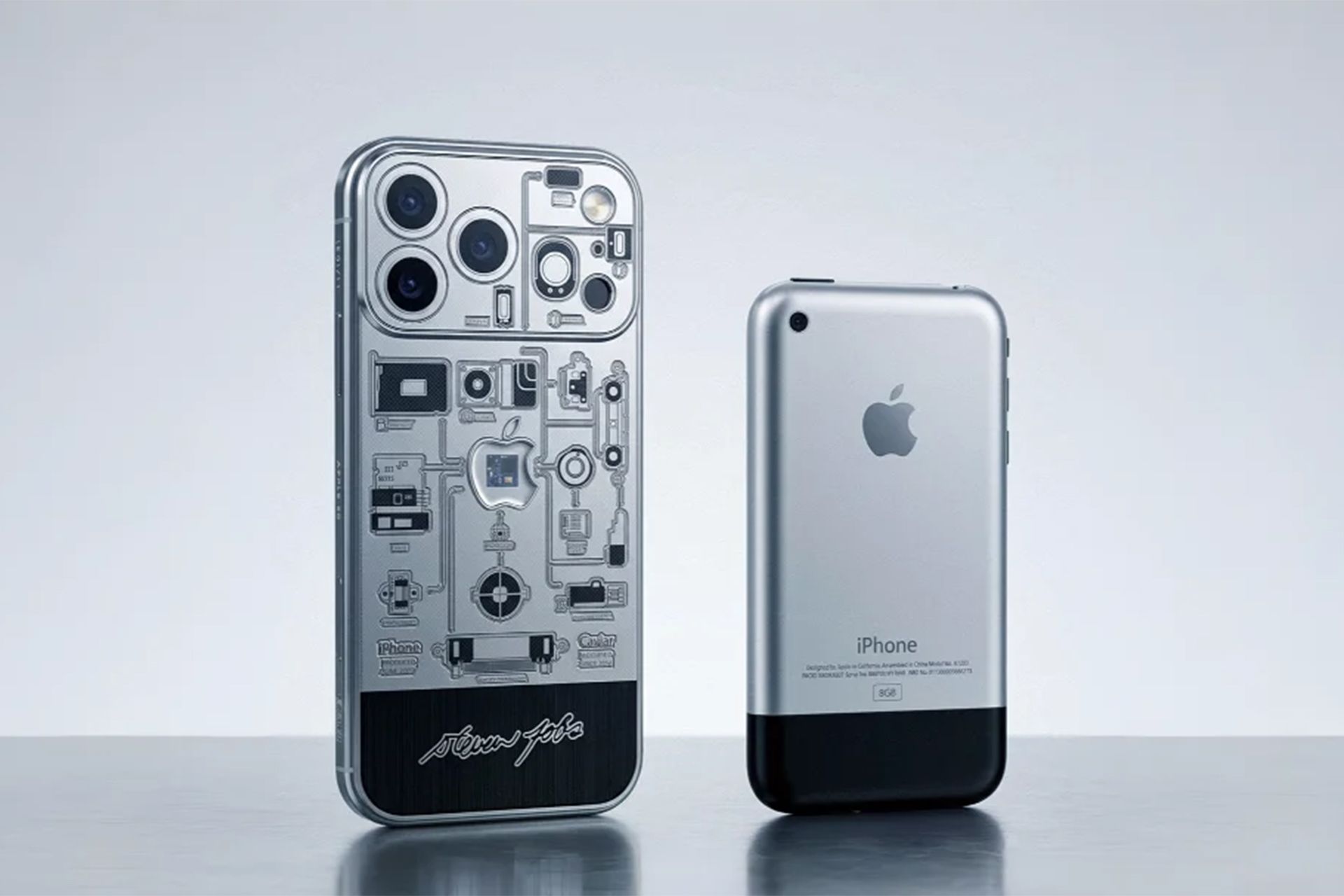 پنل پشت آیفون 2G و آیفون ۱۷ پرو مکس نسخه‌ی سفارشی کاویار