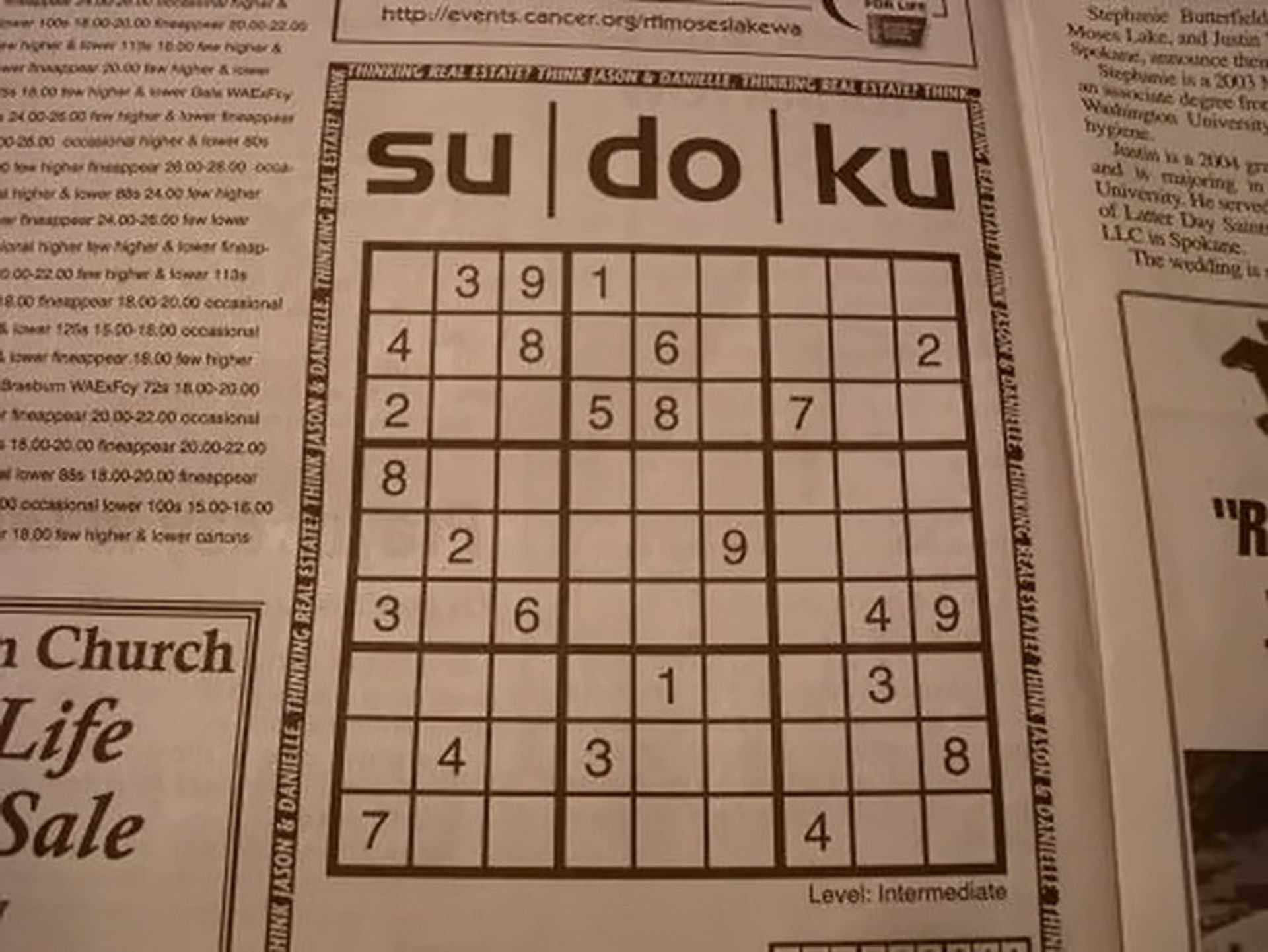 اولین جدول منتشر شده در مجله The Times