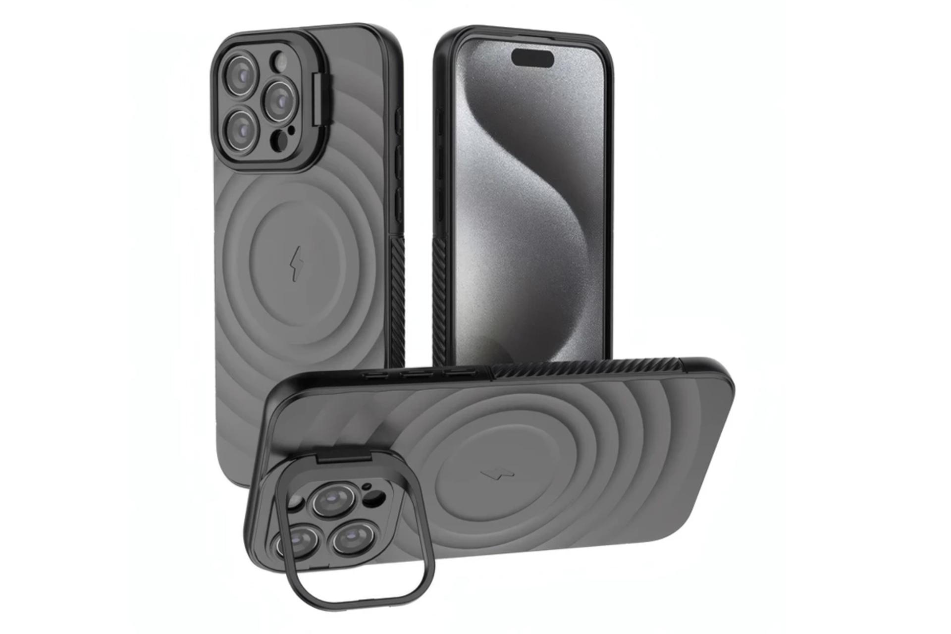 قاب گوشی مدل Celestico مناسب اپل iPhone 13 رنگ خاکستری