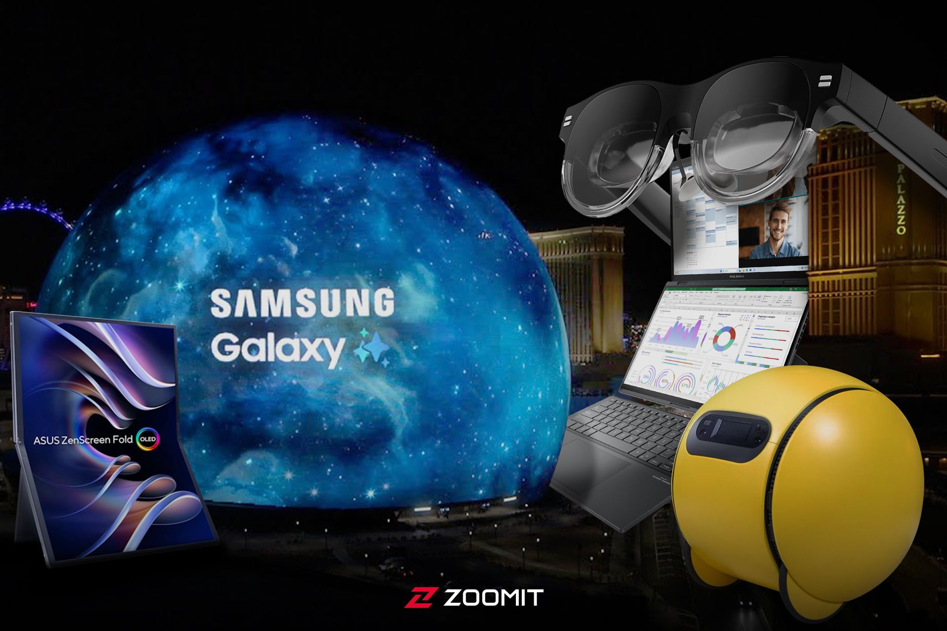 کره لاس وگاس در حال پخش تیزر سامسونگ 