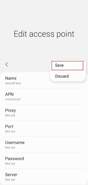 Change the name of the connection point in Android