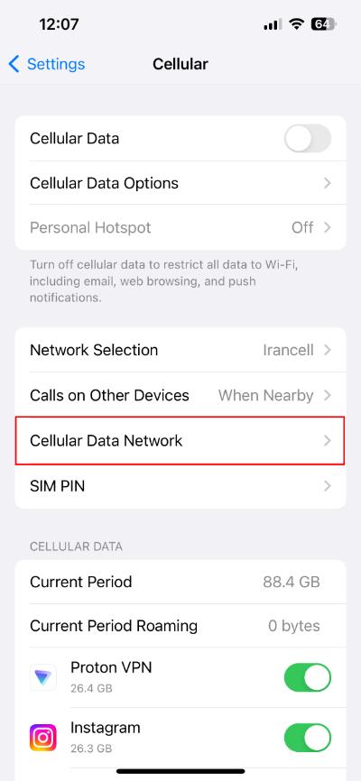 Changing the APN of Irancell and the first mobile phone on the iPhone