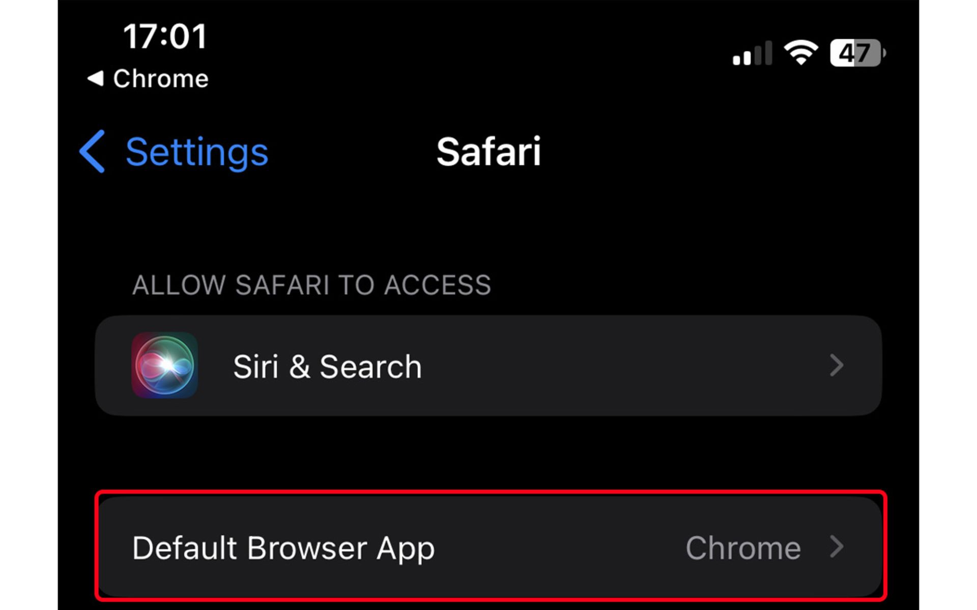 آموزش تغییر مرورگر پیش‌فرض آیفون
