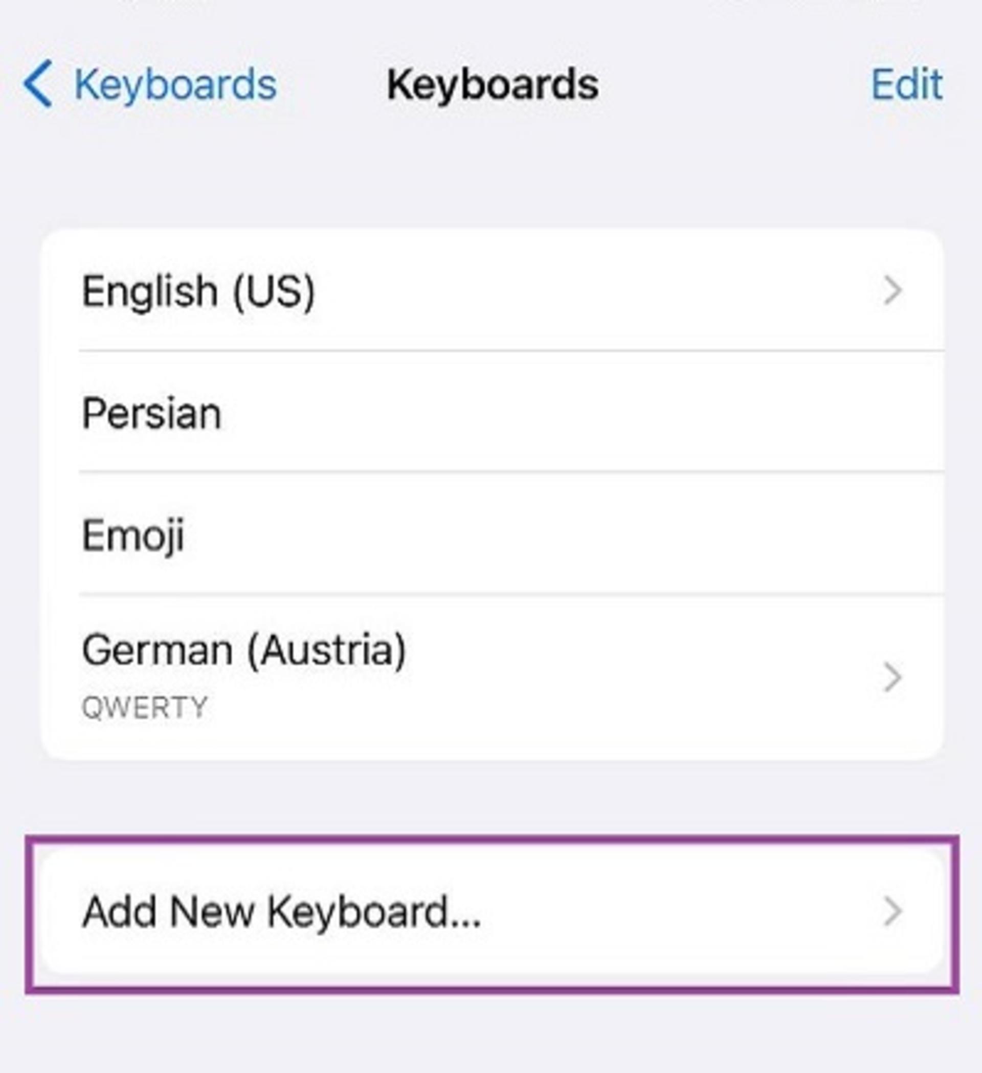 تغییر کیبورد پیش‌فرض آیفون
