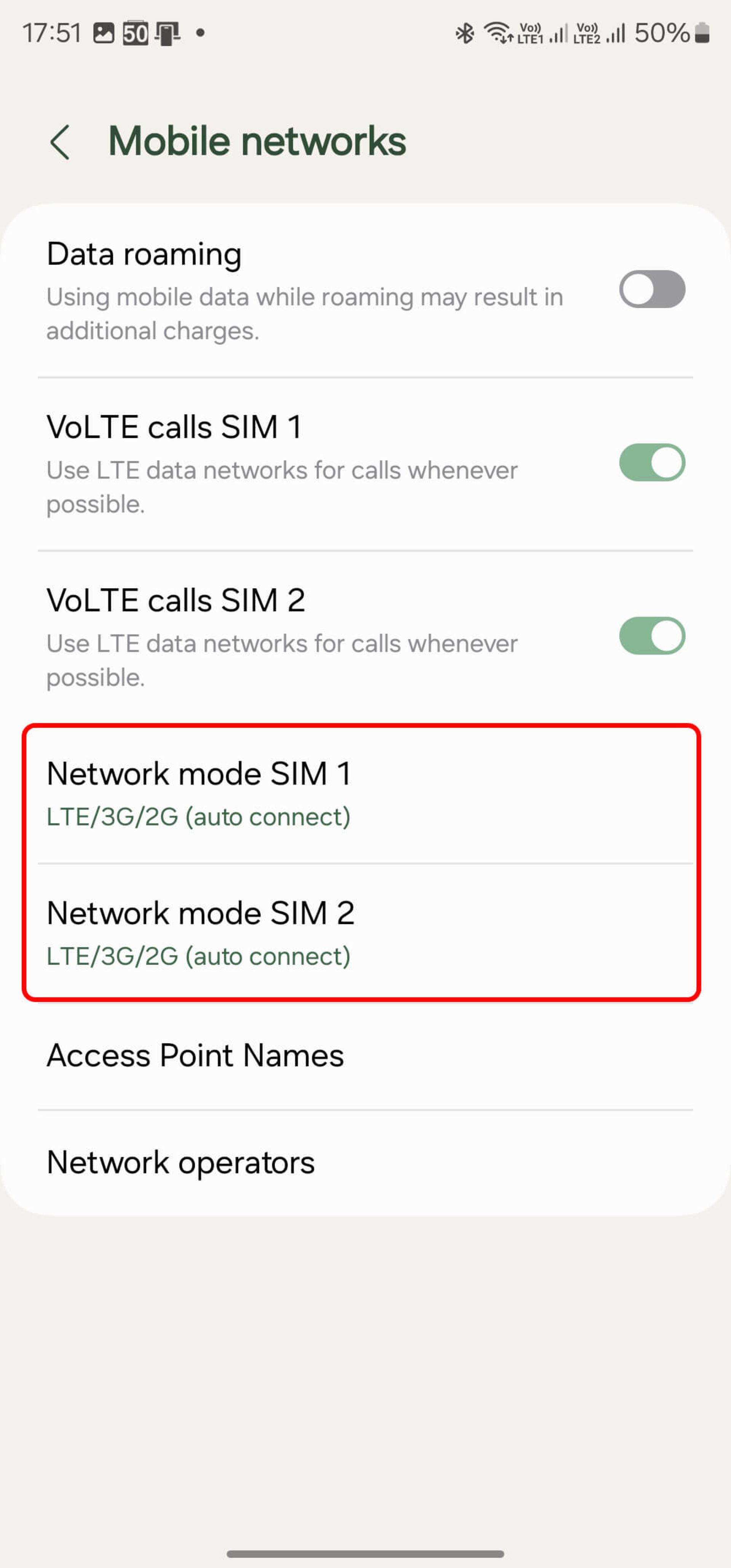 تغییر حالت شبکه (network mode)