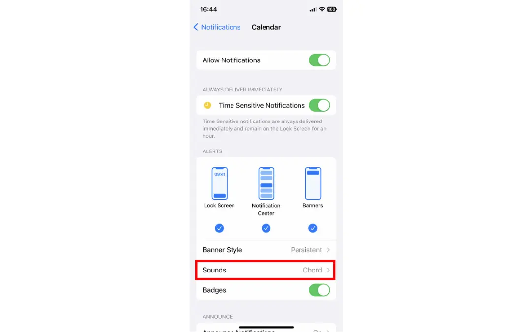 تغییر صدای نوتیفیکیشن در اپلیکیشن خاص آیفون (iOS)
