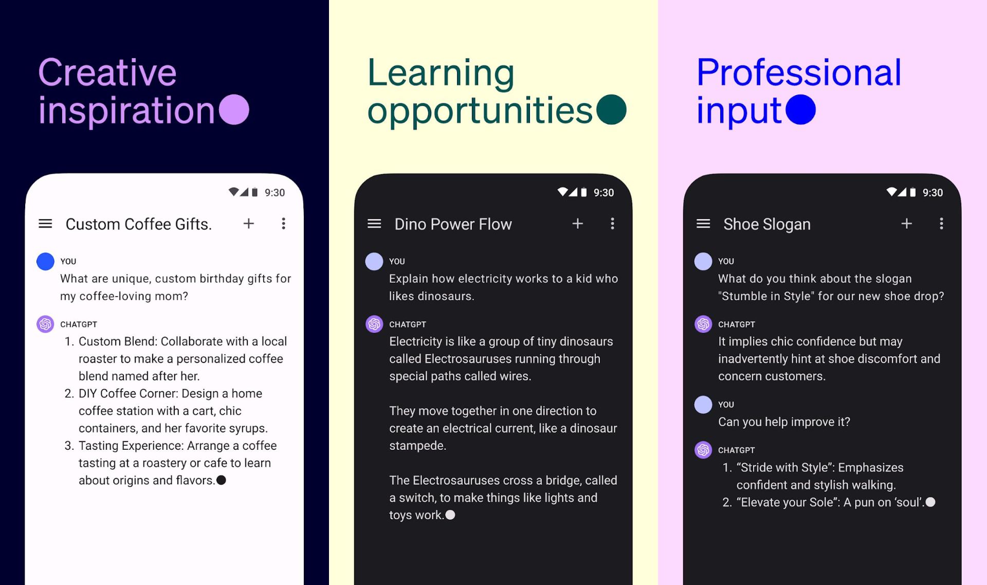 نسخه اندروید chatgpt
