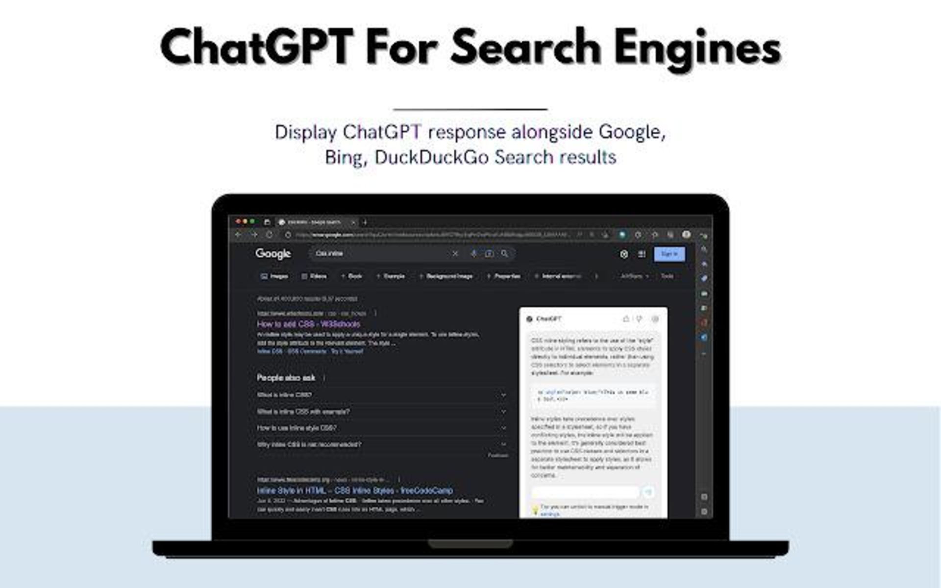 افزونه ChatGPT for Search Engines