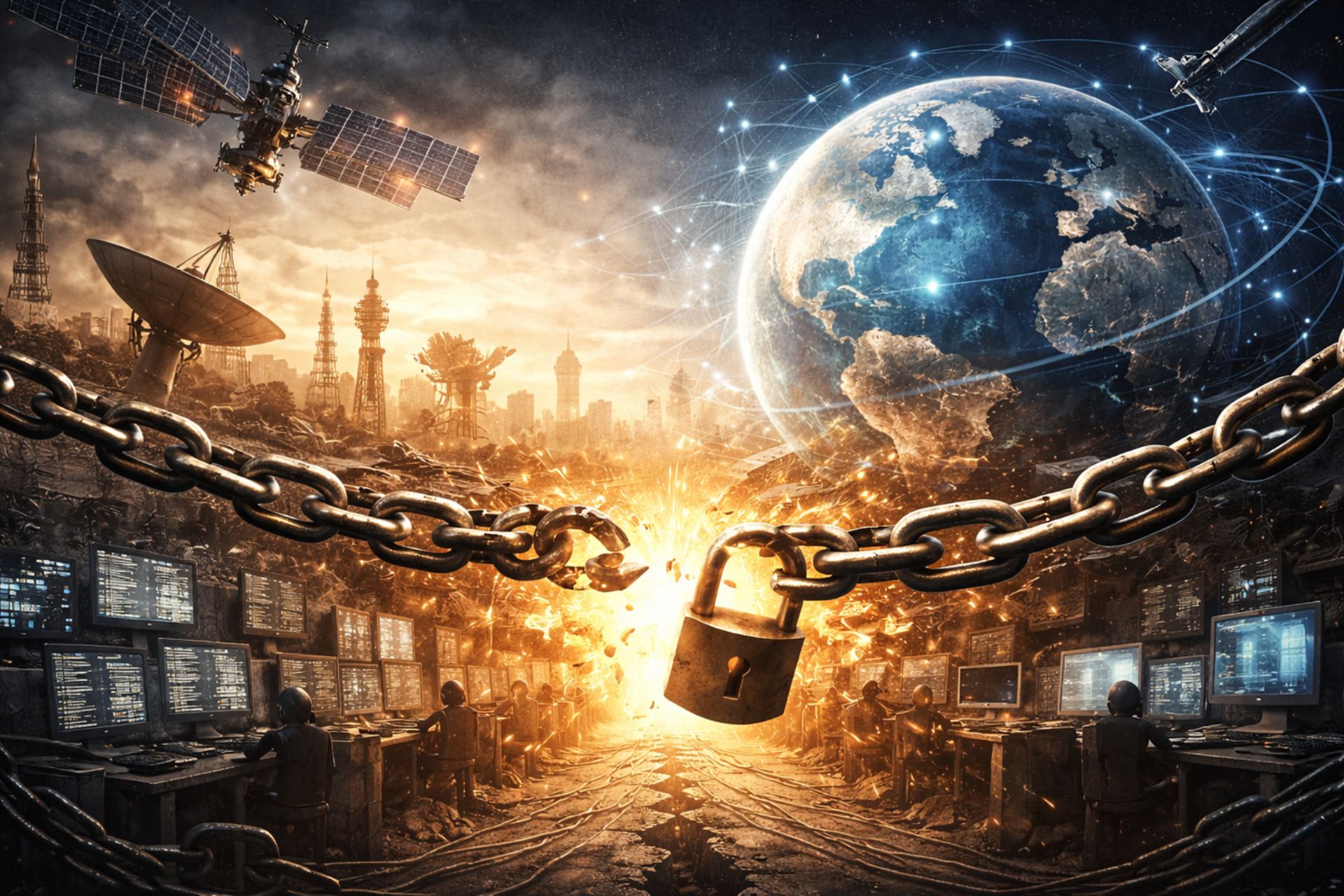 قطعی اینترنت ماهواره ای