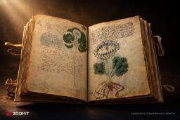 نسخه ووینیچ (Voynich Manuscript) با تصاویر گیاه‌شناسی و نوشته‌های ناشناخته