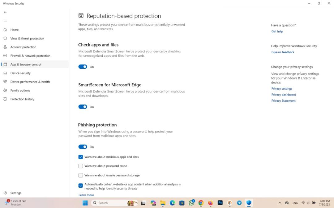 ابزار Windows SmartScreen