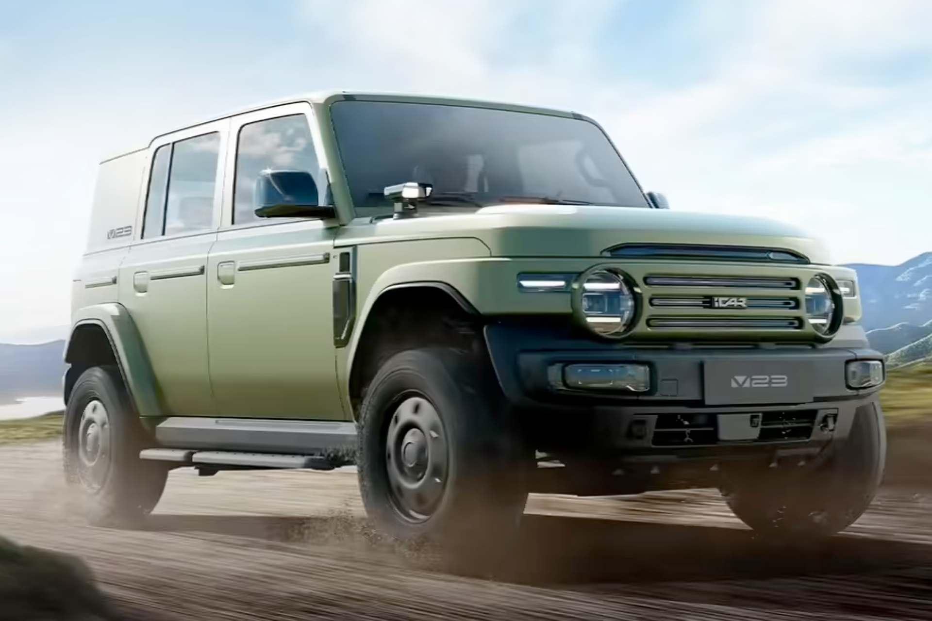 خودرو iCar V23 Retro Edition در مسیر