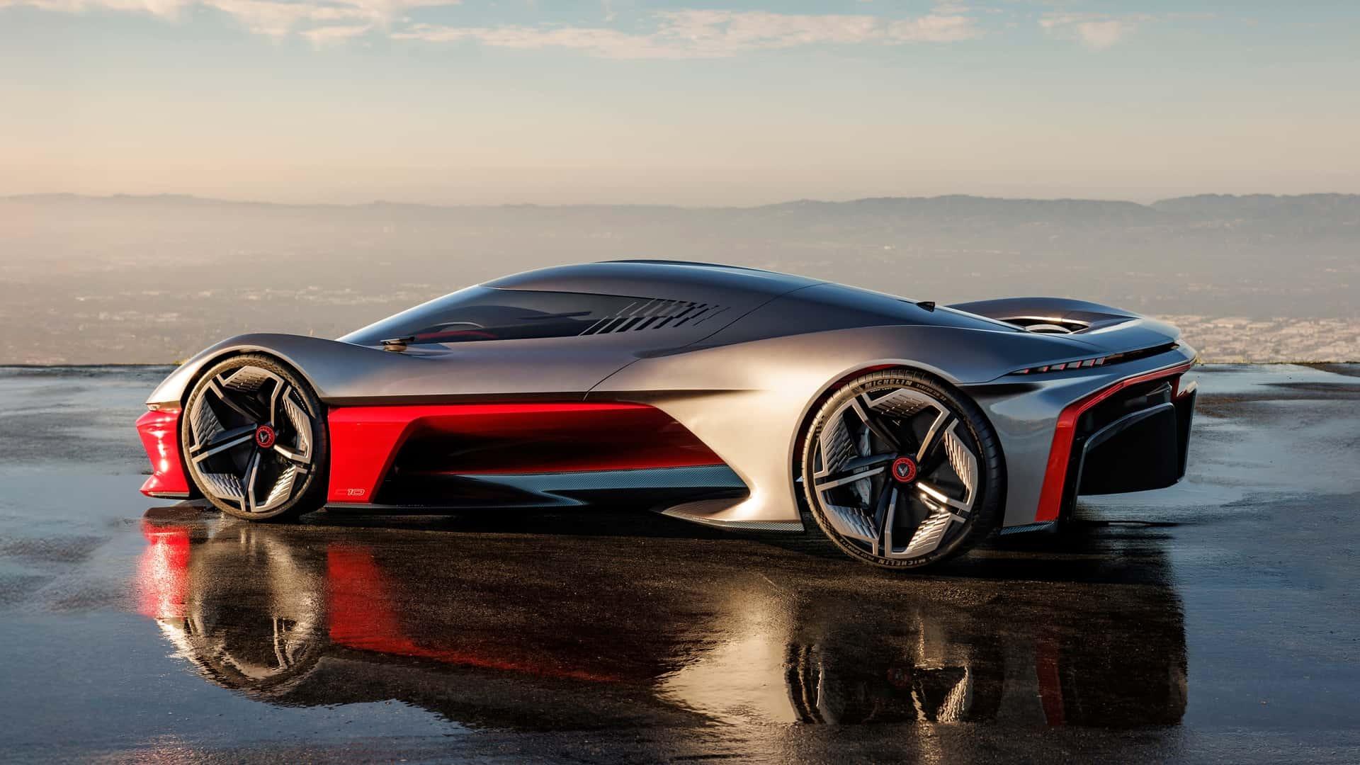 نمای کناری طرح مفهومی شورولت California Corvette Concept