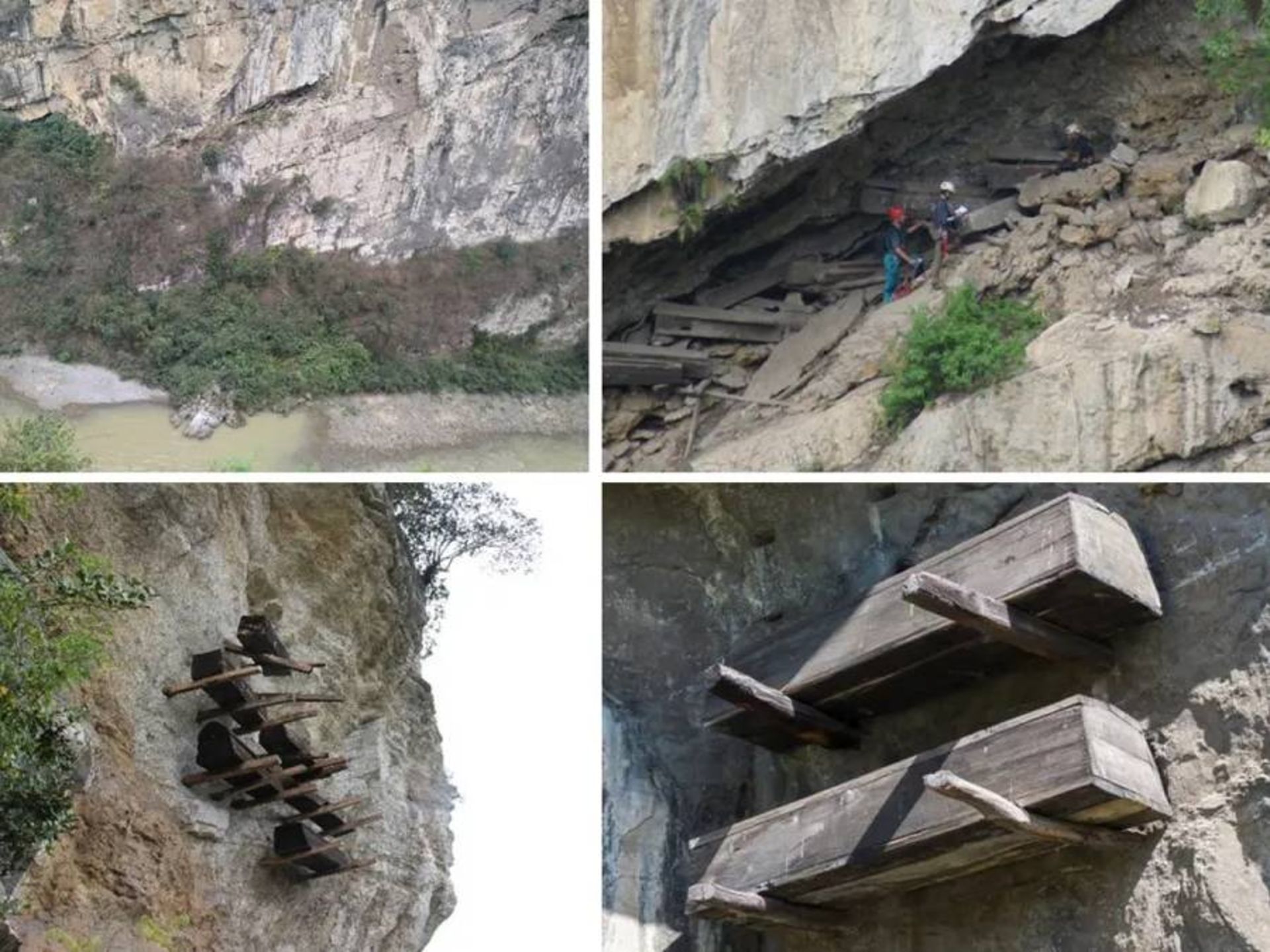 تابوت های آویزان در جنوب چین