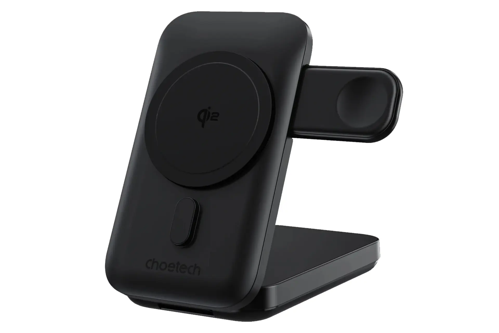 رنگ مشکی پاور بانک چویتک Qi2 Wireless با ظرفیت 10000 میلی‌آمپر ساعت و امکان شارژ بی‌سیم