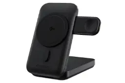رنگ مشکی پاور بانک چویتک Qi2 Wireless با ظرفیت 10000 میلی‌آمپر ساعت و امکان شارژ بی‌سیم